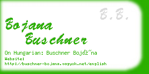 bojana buschner business card